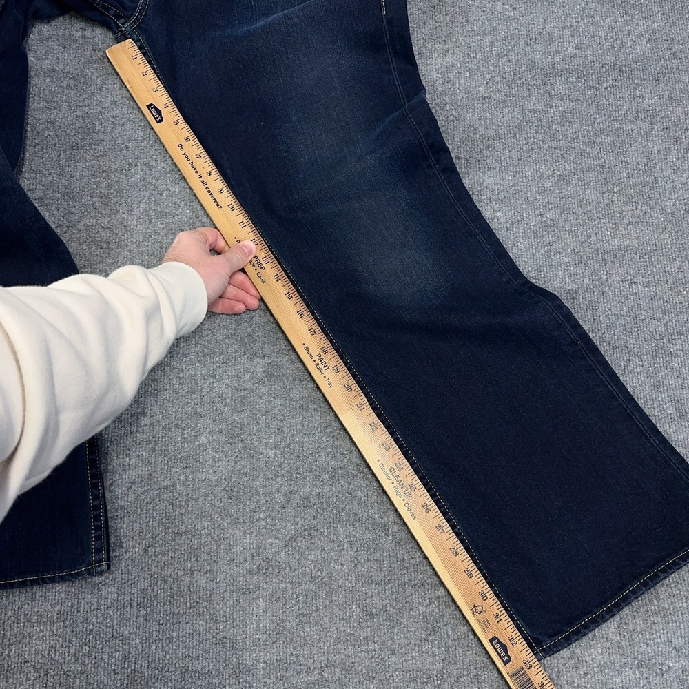 Vintage Levis Jeans Men 38x32 (FIT 40x33) Type 1 True Boot Cut Dark Wash Y2K - Picture 4 of 12